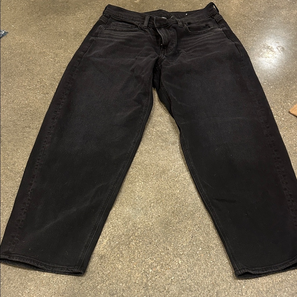 American Eagle Outfitters Men's Relaxed Black Jeans